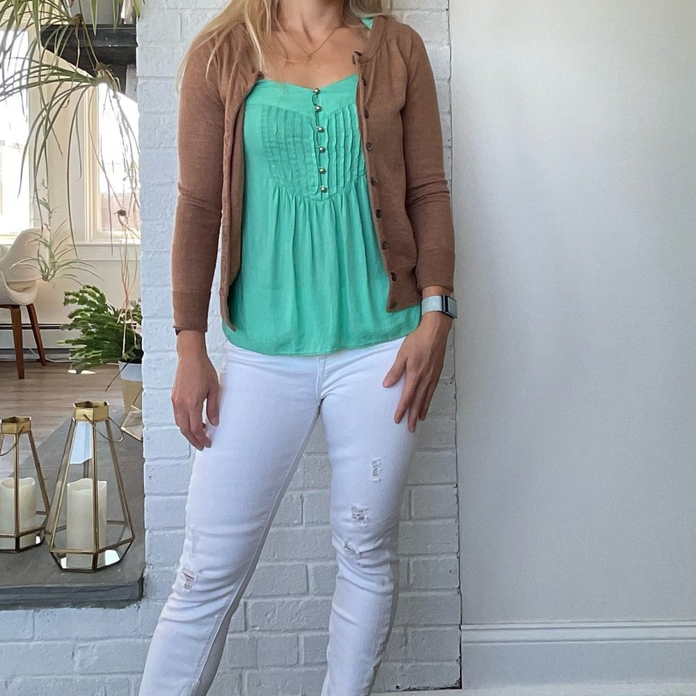 J Crew Tippi Cardigan - XXS - Camel